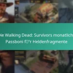 Die Walking Dead: Survivors monatliche Passboni für Heldenfragmente