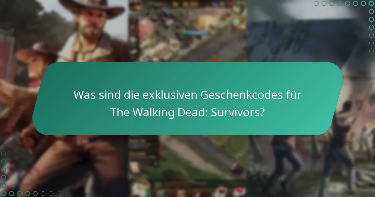 Wie löse ich Geschenkcodes in The Walking Dead: Survivors ein?